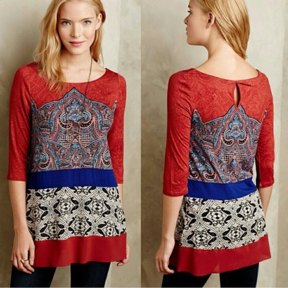 Anthropologie women’s Akemi + Kim "Gia" Tunic Size XS boho - Picture 11 of 11